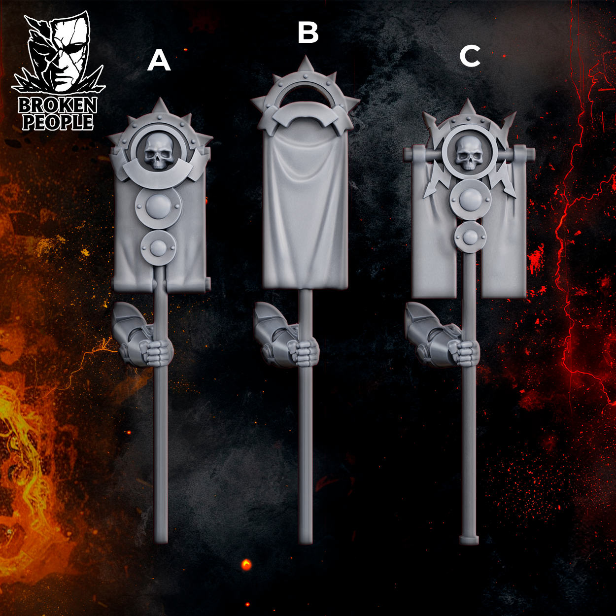 Millennium Wars Bits and Flags | Black Lions | Broken People