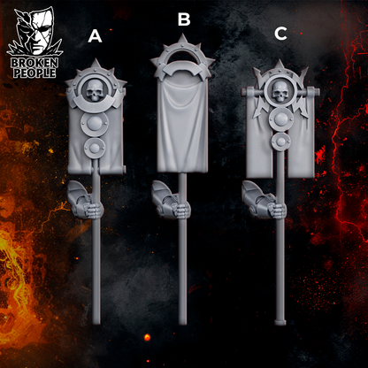 Millennium Wars Bits and Flags | Black Lions | Broken People