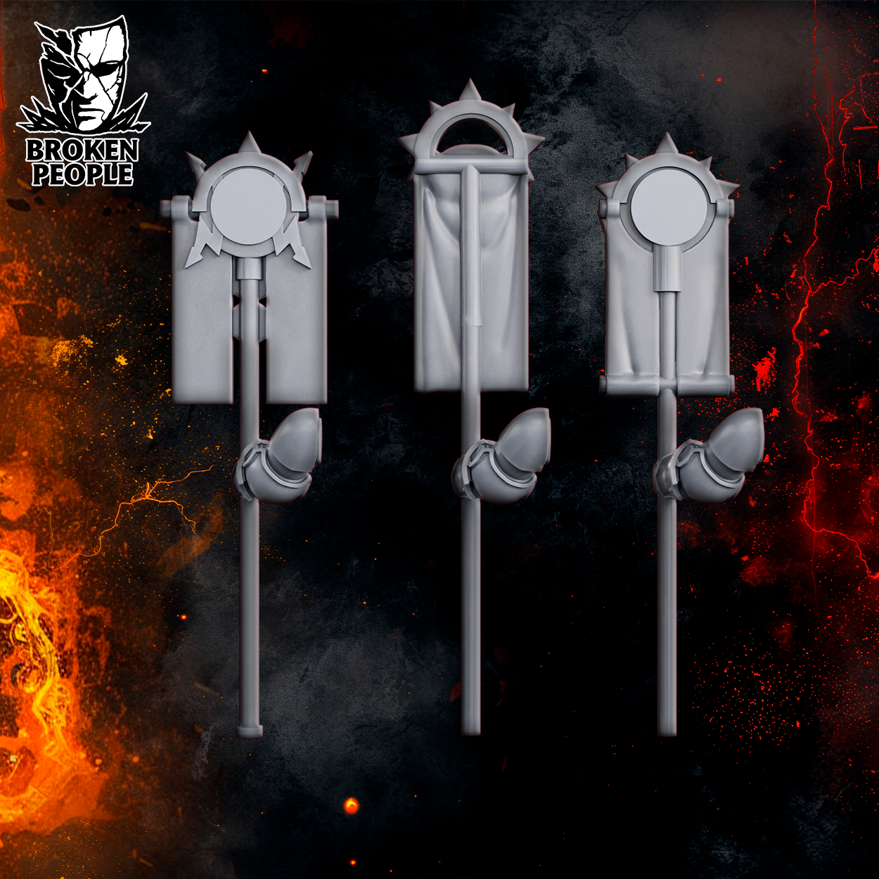 Millennium Wars Bits and Flags | Black Lions | Broken People