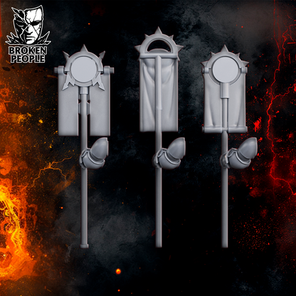 Millennium Wars Bits and Flags | Black Lions | Broken People