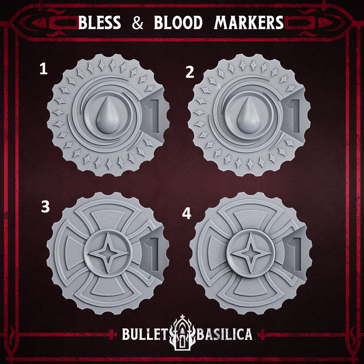 Crimson Hussars Bless and Blood Markers