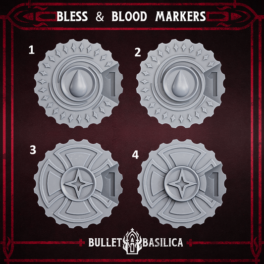 Crimson Hussars Bless and Blood Markers