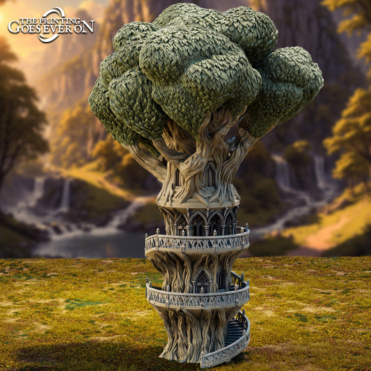 Brightwood Tree Tower | Tales of the Elven Kingdom | MESBG | The Printing Goes Ever On