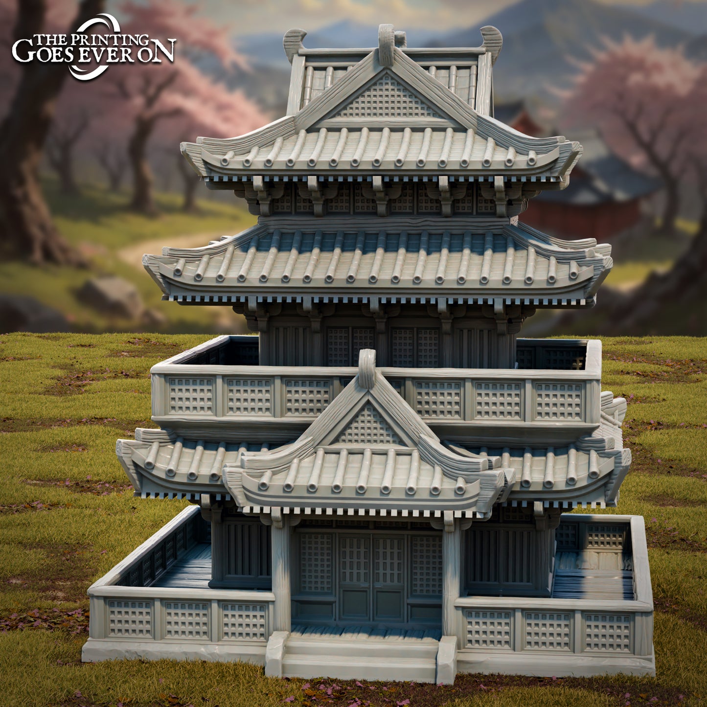 Jade Empire Building C | Tales of the Jade Empire | Building Terrain | The Printing Goes Ever On