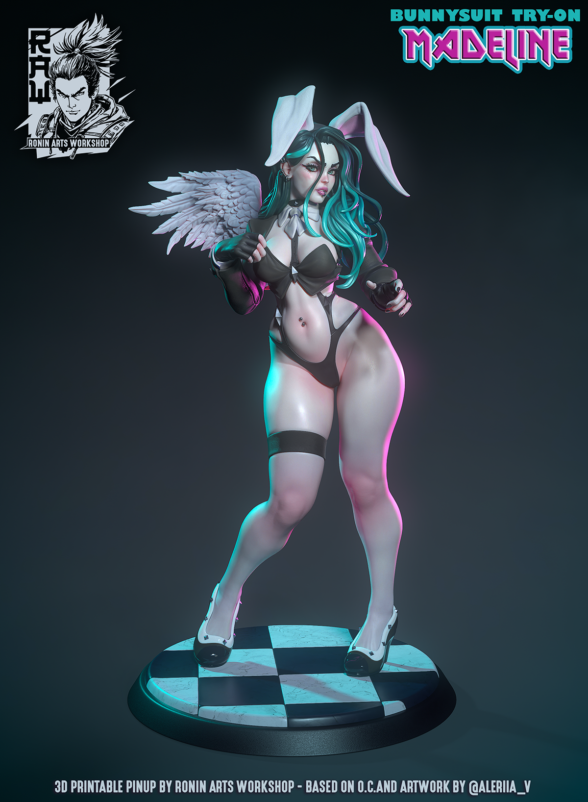 Bunny Suit Pinup (Madeline) | Pinups | Ronin Arts Workshop