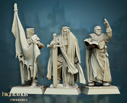 Crusader Command Group | Gallia, the Medieval Kingdom | Highlands Miniatures