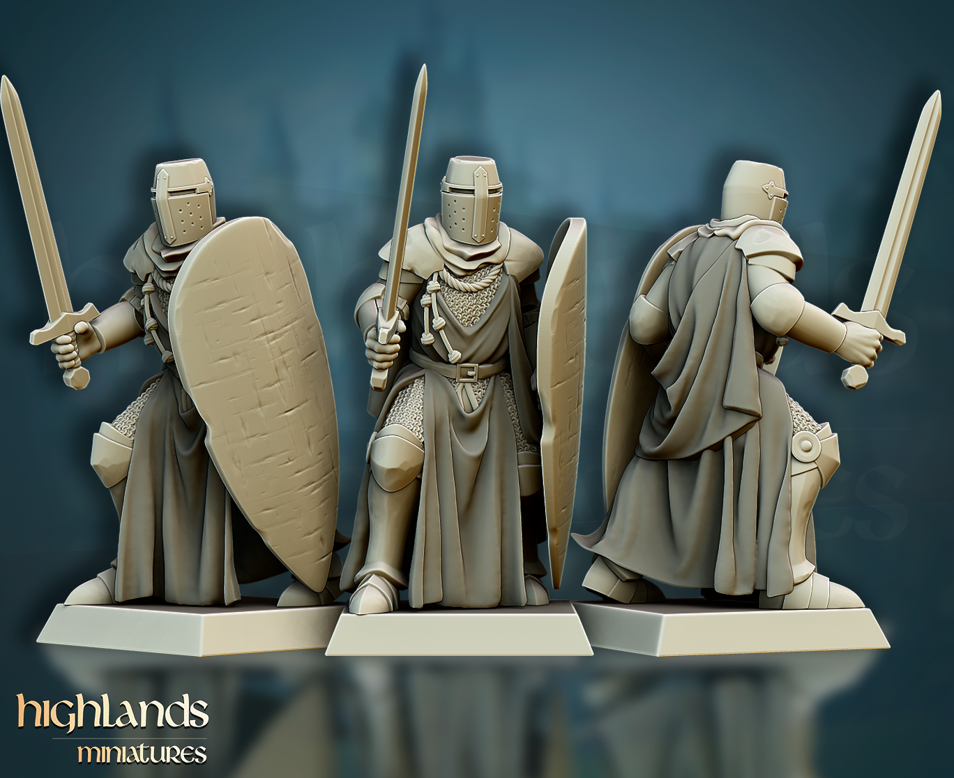 Crusader Knights | Gallia, the Medieval Kingdom | Highlands Miniatures