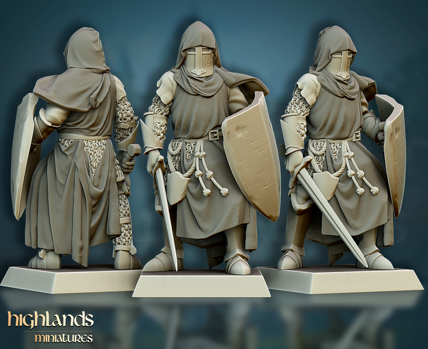 Crusader Knights | Gallia, the Medieval Kingdom | Highlands Miniatures