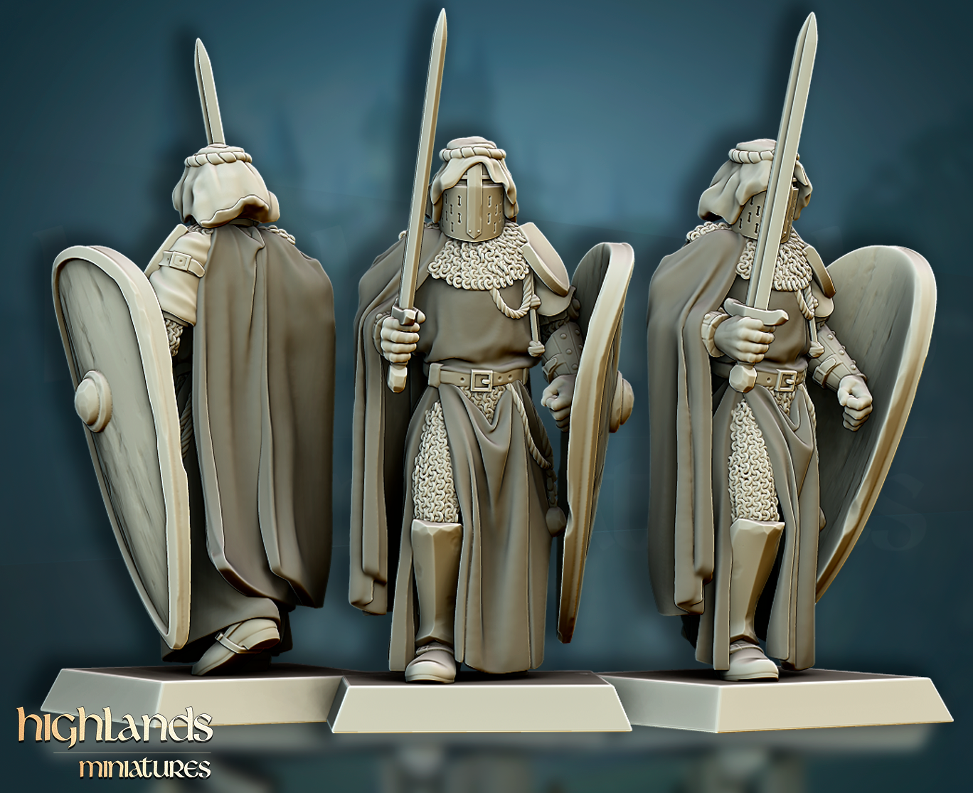 Crusader Knights | Gallia, the Medieval Kingdom | Highlands Miniatures