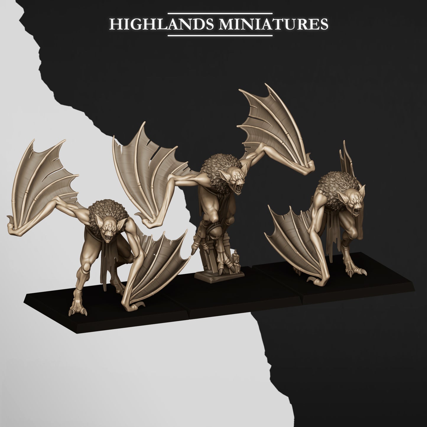 Crypt Bats | Transilvanya - The Fallen Realm | Highlands Miniatures