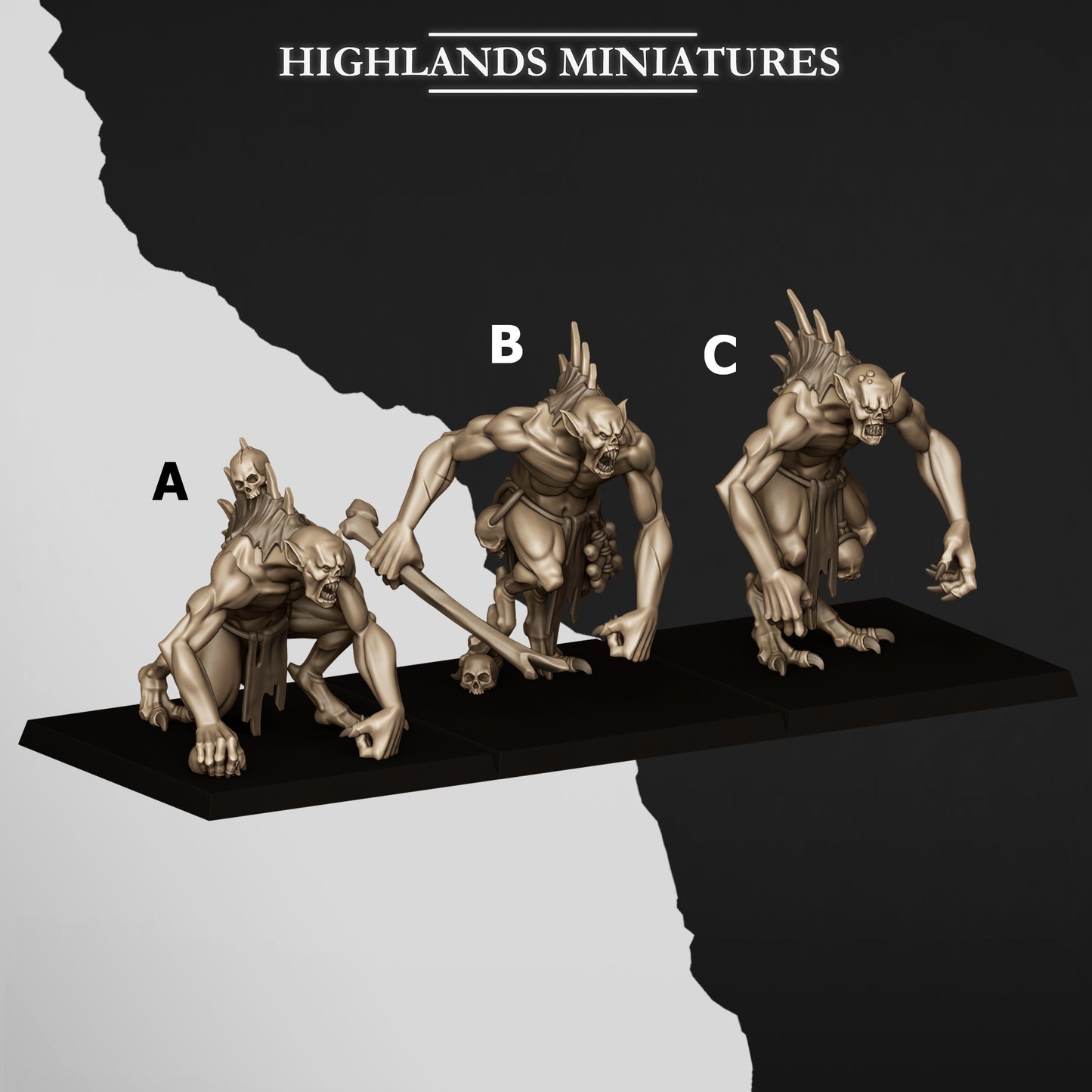 Crypt Ghouls | Transilvanya - The Fallen Realm | Highlands Miniatures