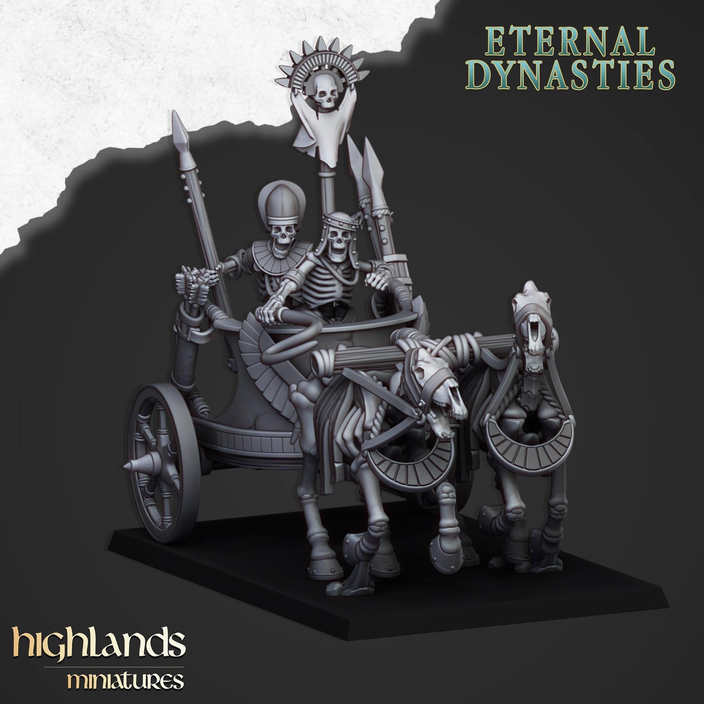 Ancient Skeletal Chariots | Eternal Dynasties | Highlands Miniatures