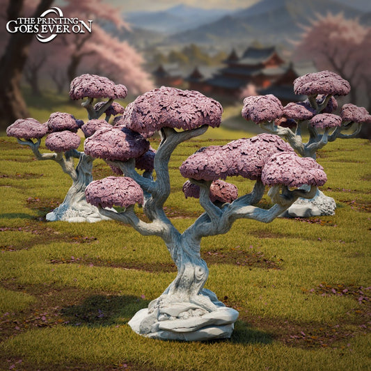 Cherry Trees | Tales of the Jade Empire | Scatter Terrain | MESBG | The Printing Goes Ever On