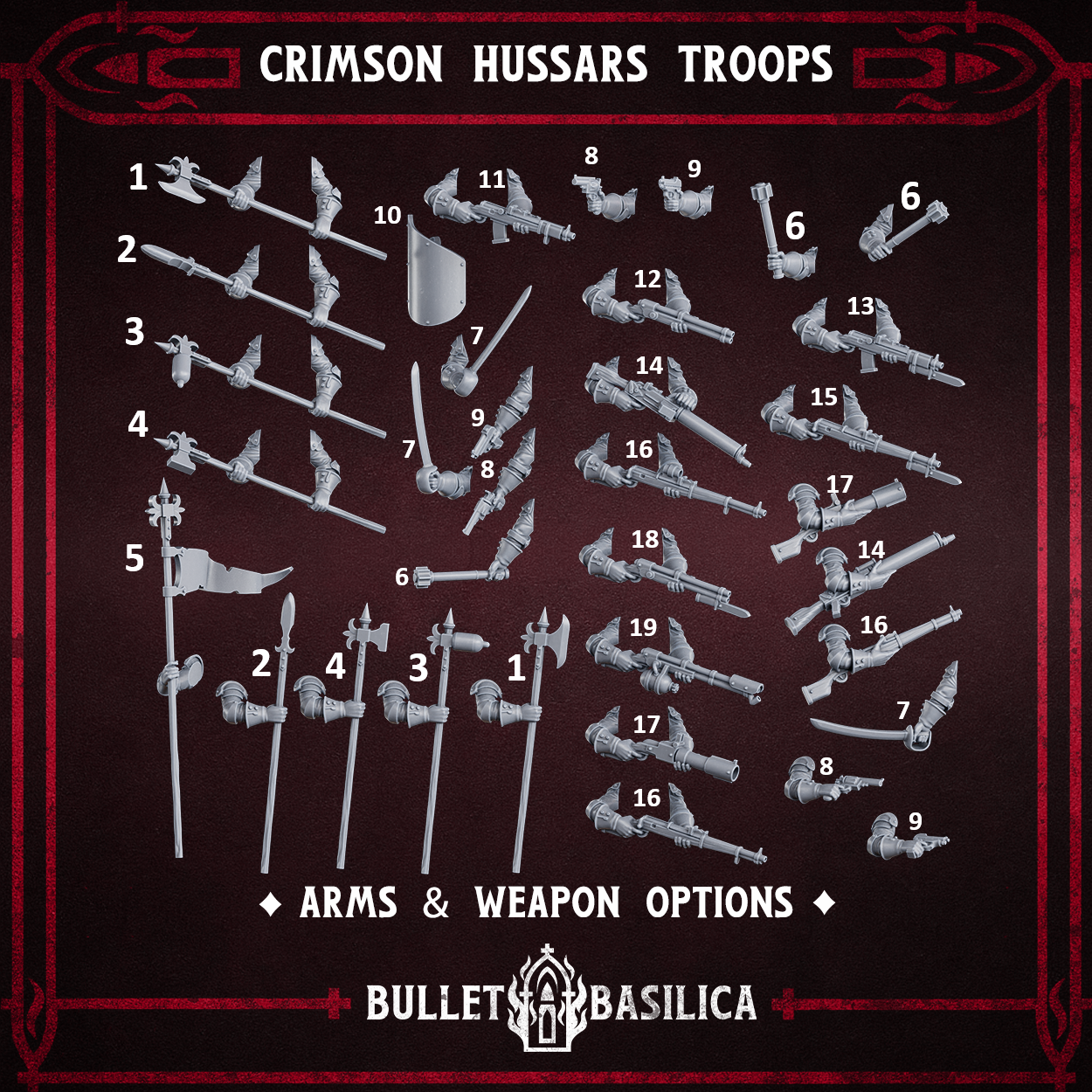 Bits - Crimson Hussars Troops