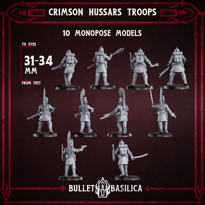 Crimson Hussars troops