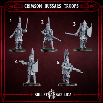 Crimson Hussars troops