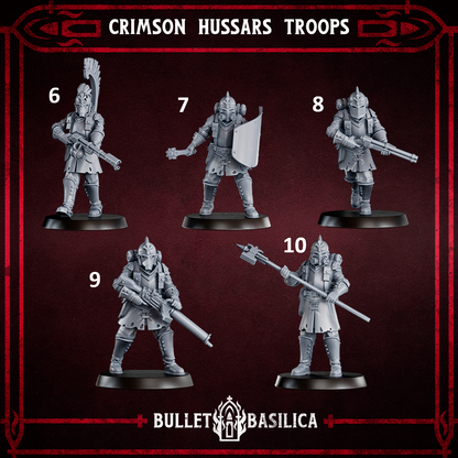 Crimson Hussars troops