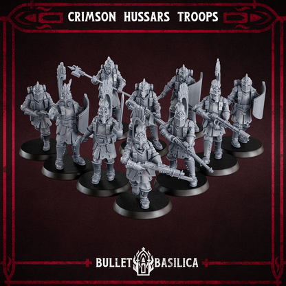 Crimson Hussars troops