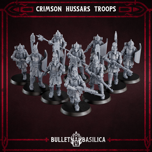 Crimson Hussars troops