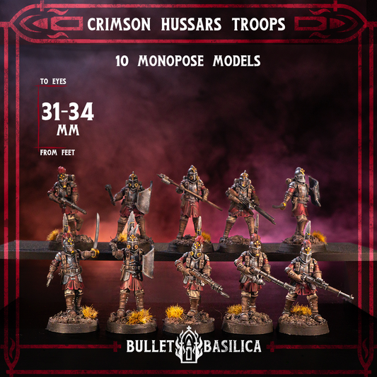 Crimson Hussars troops