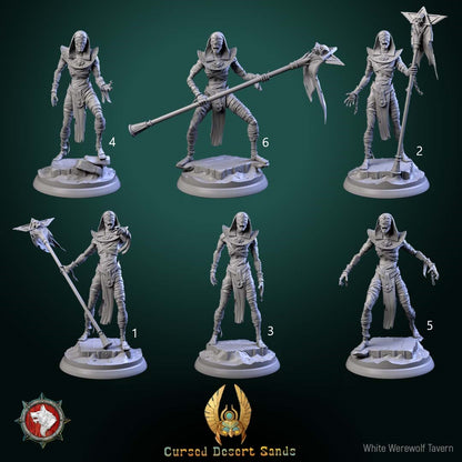 Cursed Mummies Set | Cursed Desert Sands | White Werewolf Tavern