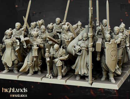 Warriors of the Lady | Gallia, the Medieval Kingdom | Highlands Miniatures