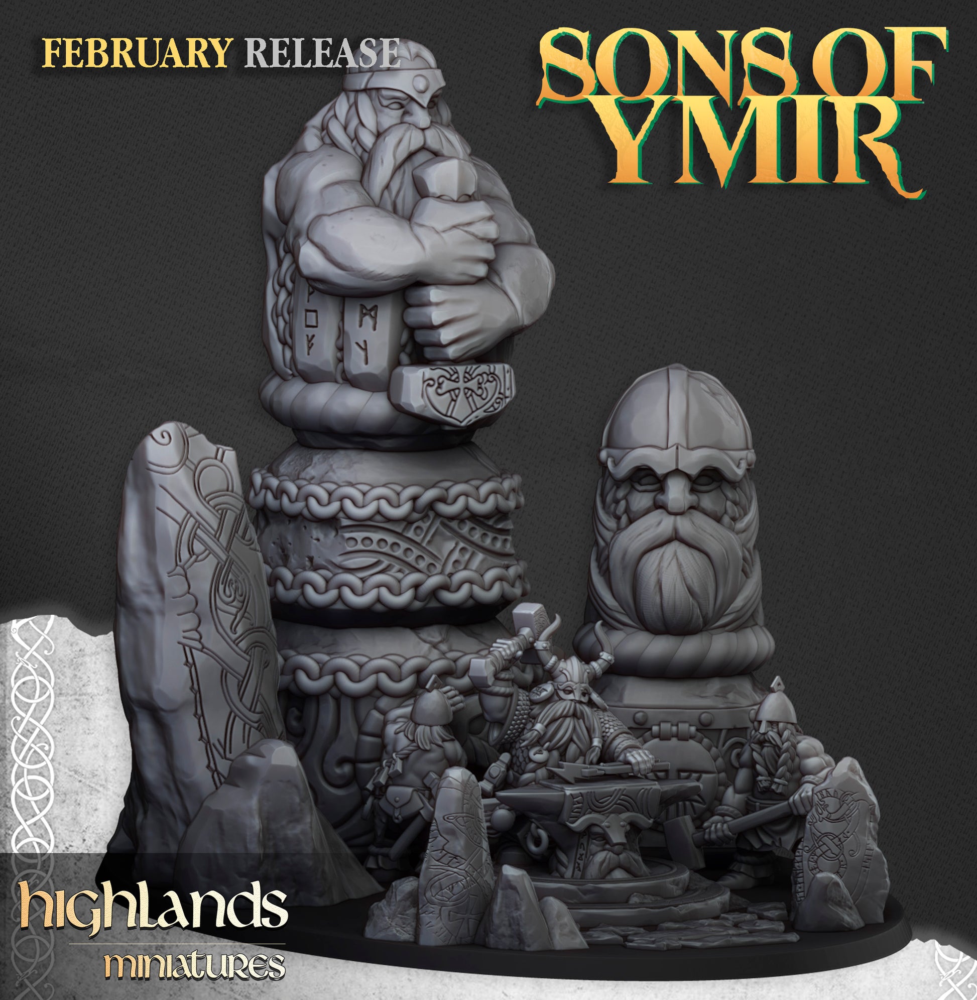 Ancient Dwarf Forge shrine, side view of the ancestor pillars