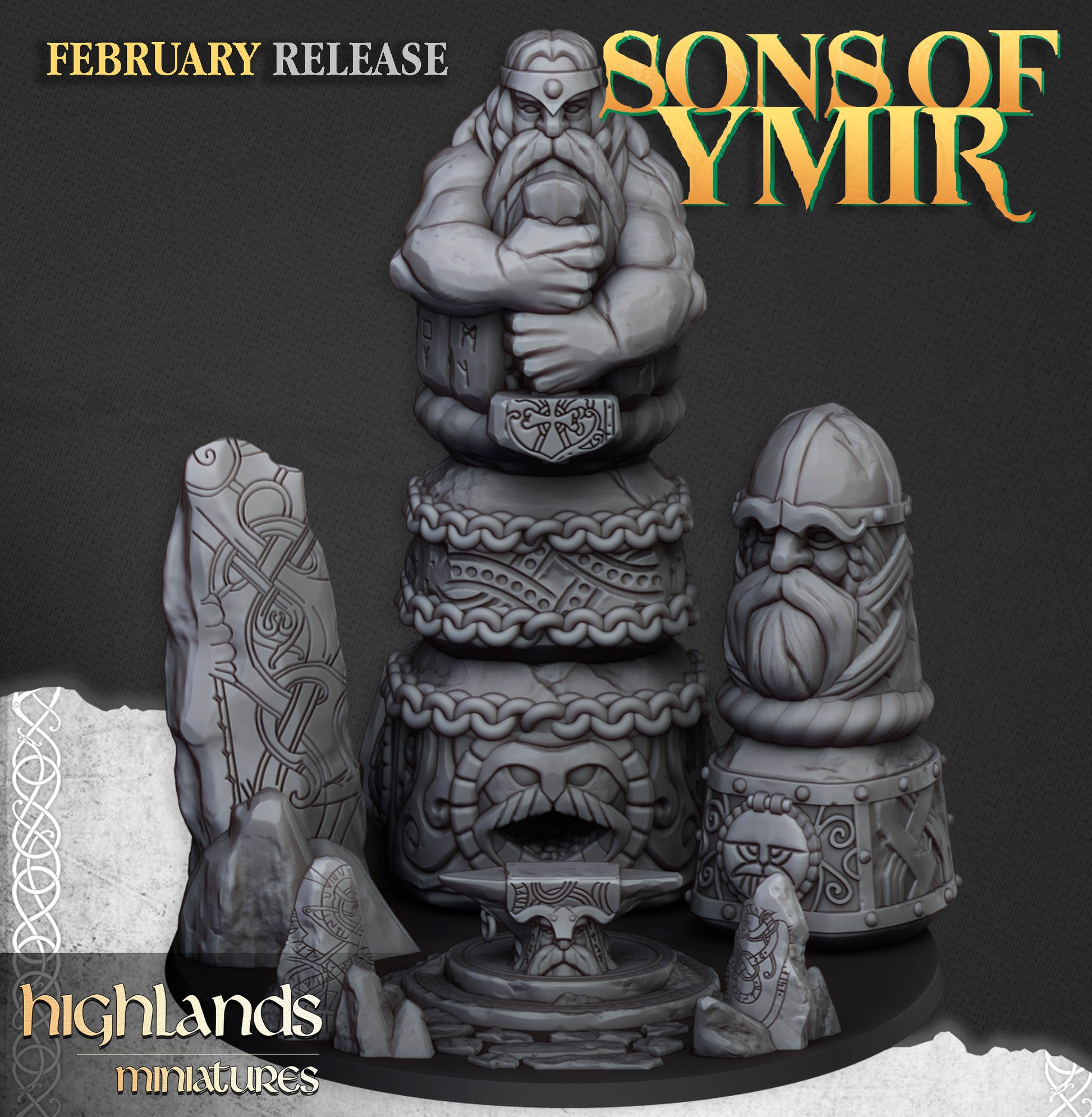 Ancient Dwarf Forge shrine, front view of the carved altar
