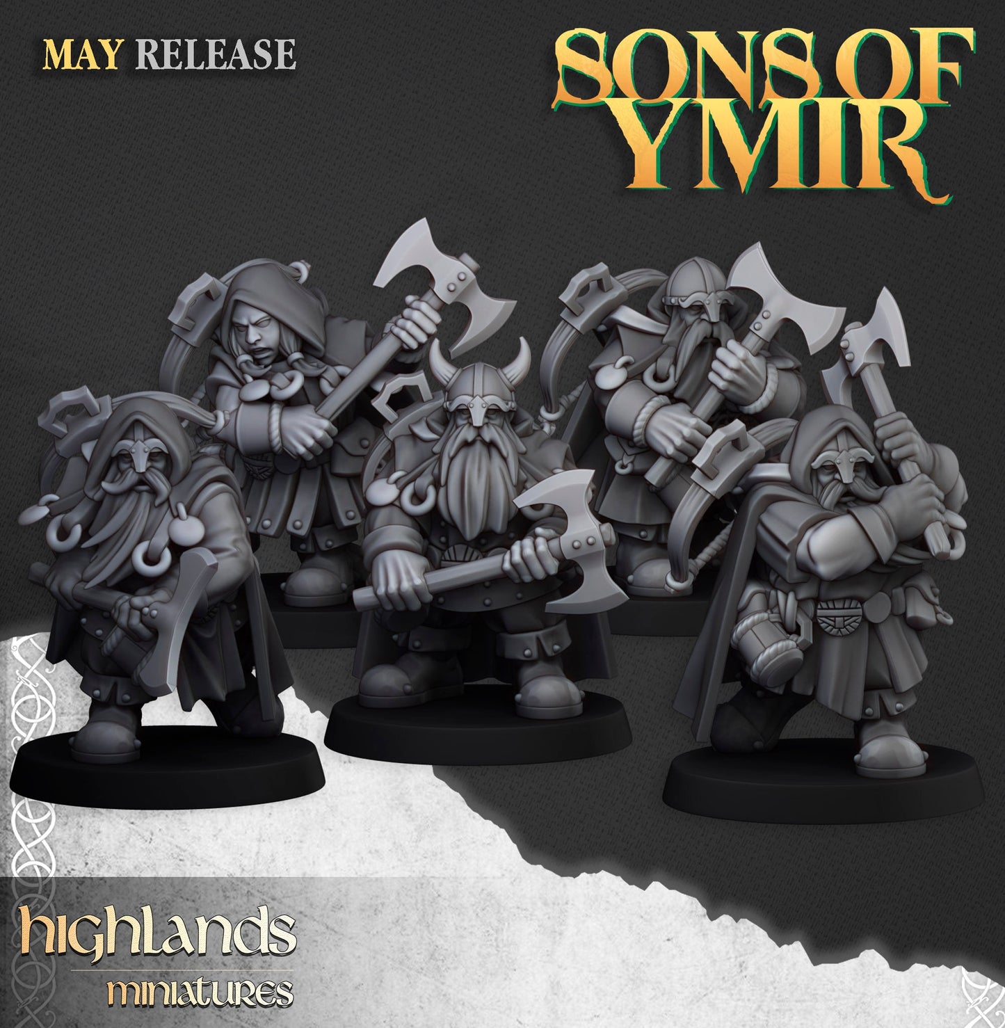 Dwarf rangers with two-handed axes