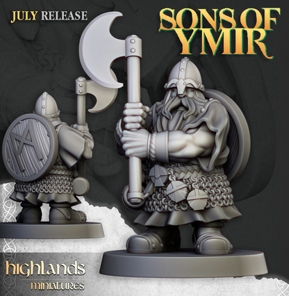 Two-Handed Dwarf Warrior pose 1