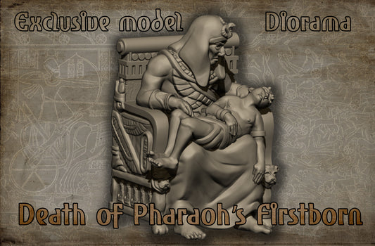 Death of the Pharaoh's Firstborn Diorama | 15- 32mm | Red Copper Miniatures