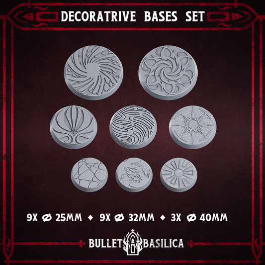 Crimson Hussars Decorative Bases Set