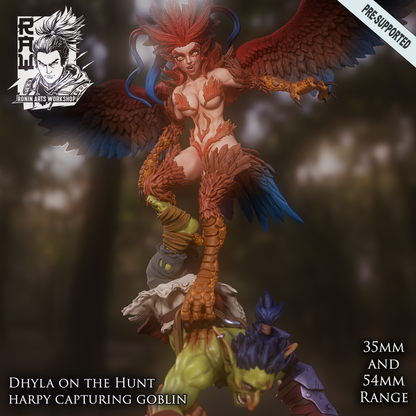 Dhyla the Harpy - Goblin Hunting Alt Pose | Pinups | Ronin Arts Workshop