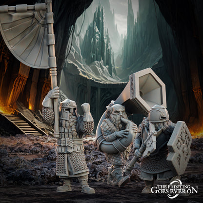 Dwarven Command Group | Tales of the Deep | MESBG | The Printing Goes Ever On