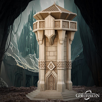Dwarven Tower | Tales of the Deep |  MESBG | The Printing Goes Ever On