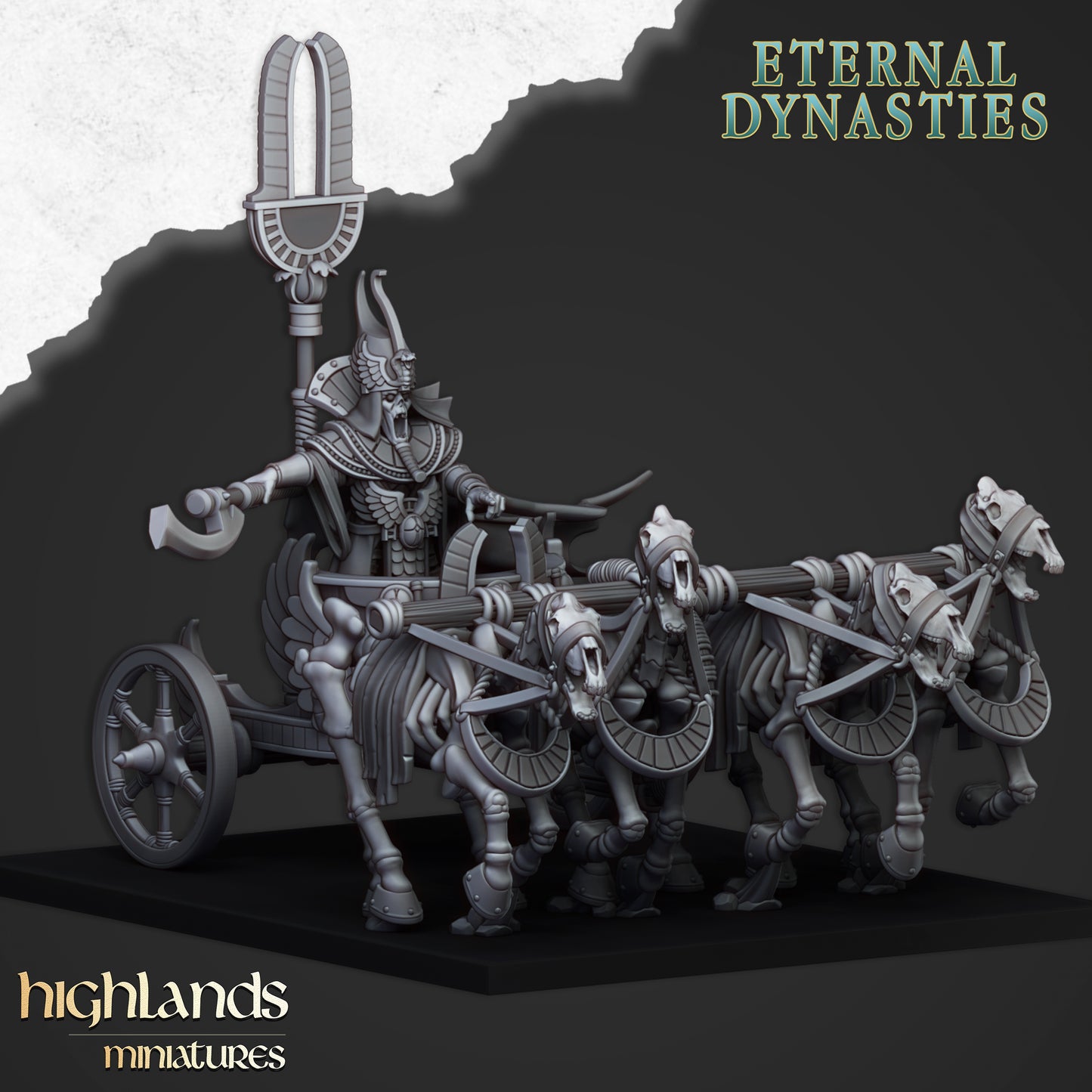 Eternal Pharaoh Chariot | Eternal Dynasties | Highlands Miniatures