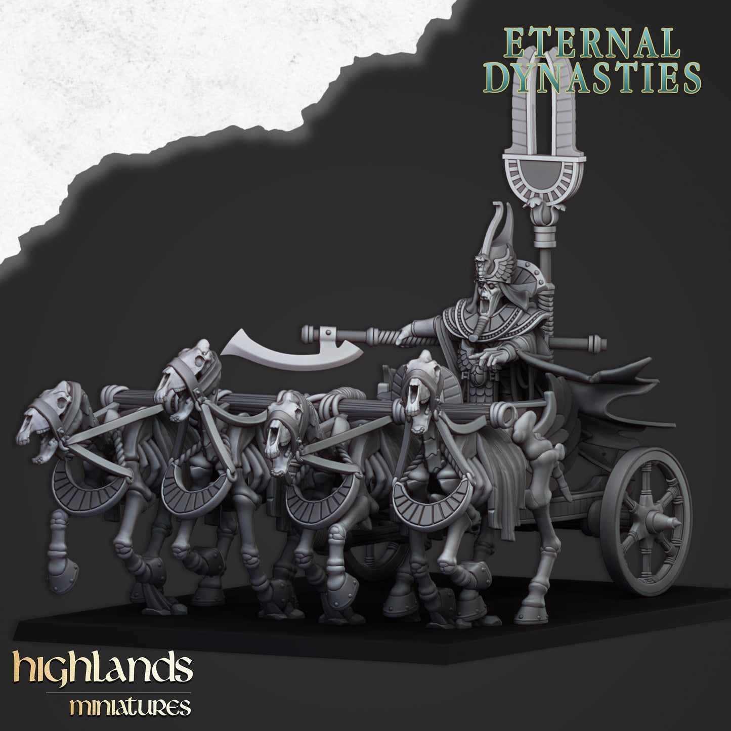 Eternal Pharaoh Chariot | Eternal Dynasties | Highlands Miniatures