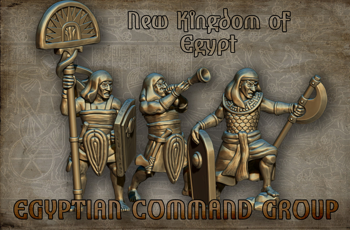 Egyptian Command Group | Hittite Empire | Red Copper Miniatures