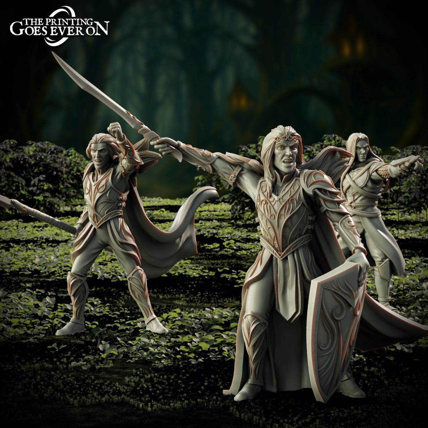 Elf Captains of Elderwood | Elderwood Elves | MESBG | The Printing Goes Ever On
