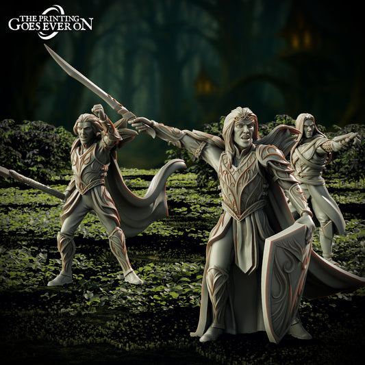 Elf Captains of Elderwood | Elderwood Elves | MESBG | The Printing Goes Ever On