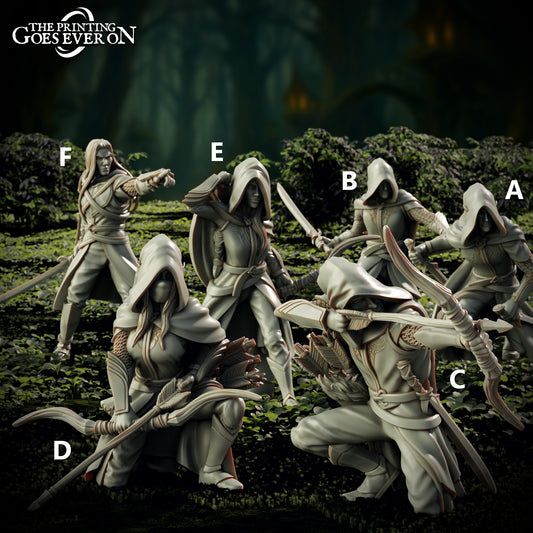 Elf Rangers of Elderwood | Elderwood Elves | MESBG | The Printing Goes Ever On