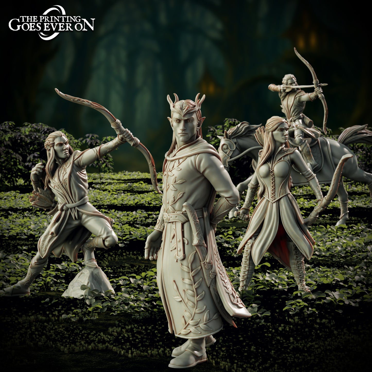 Elven Royalty | Elderwood Elves | MESBG | The Printing Goes Ever On