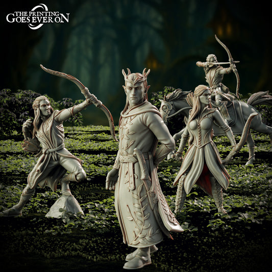 Elven Royalty | Elderwood Elves | MESBG | The Printing Goes Ever On