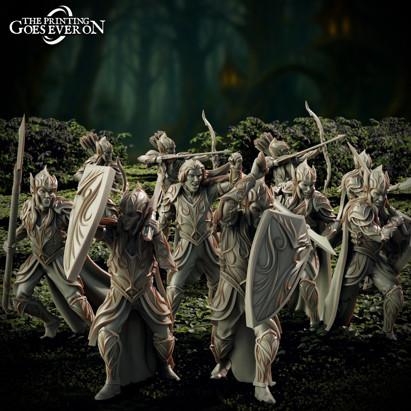 Elven Soldiers | Elderwood Elves | MESBG | The Printing Goes Ever On