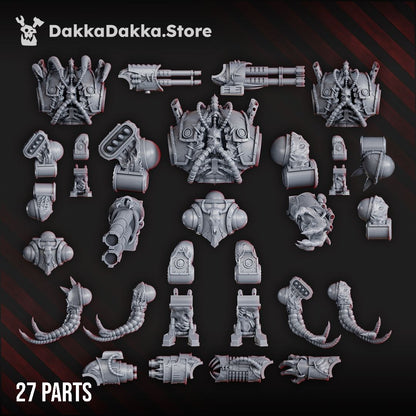 Flesh Befouler Machine multipart resin Chaos daemon-engine war-machine, rear and detail view