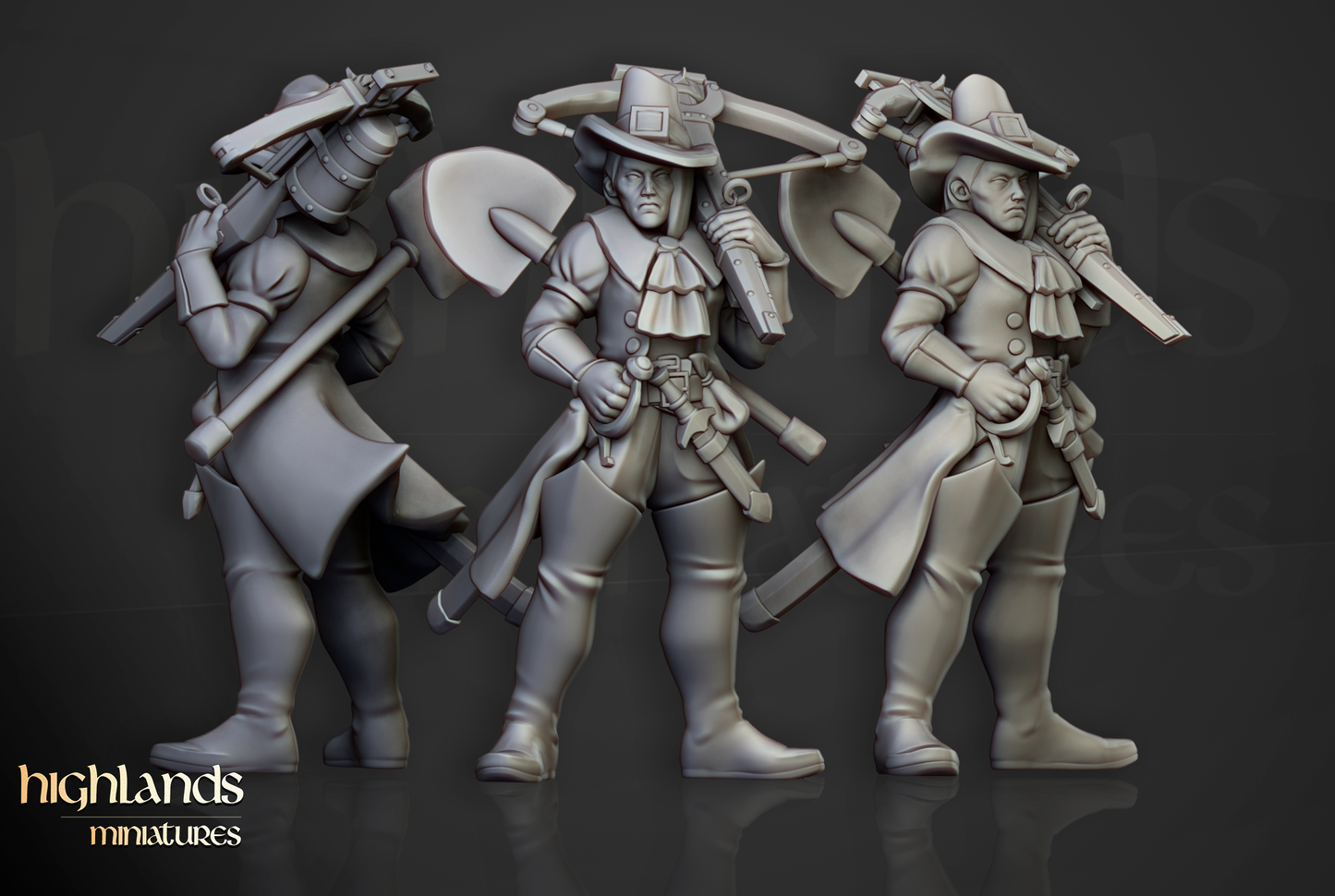 Female Witch Hunter | Sunland, Empire of the Sun | Highlands Miniatures