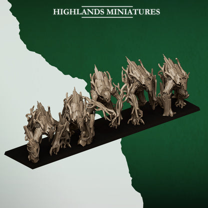 Forest Golems / Treants | Feral Elves | Highlands Miniatures