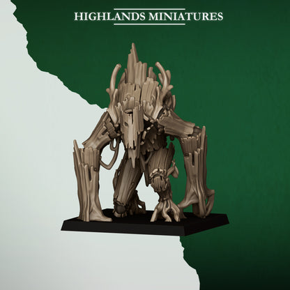 Forest Golems / Treants | Feral Elves | Highlands Miniatures