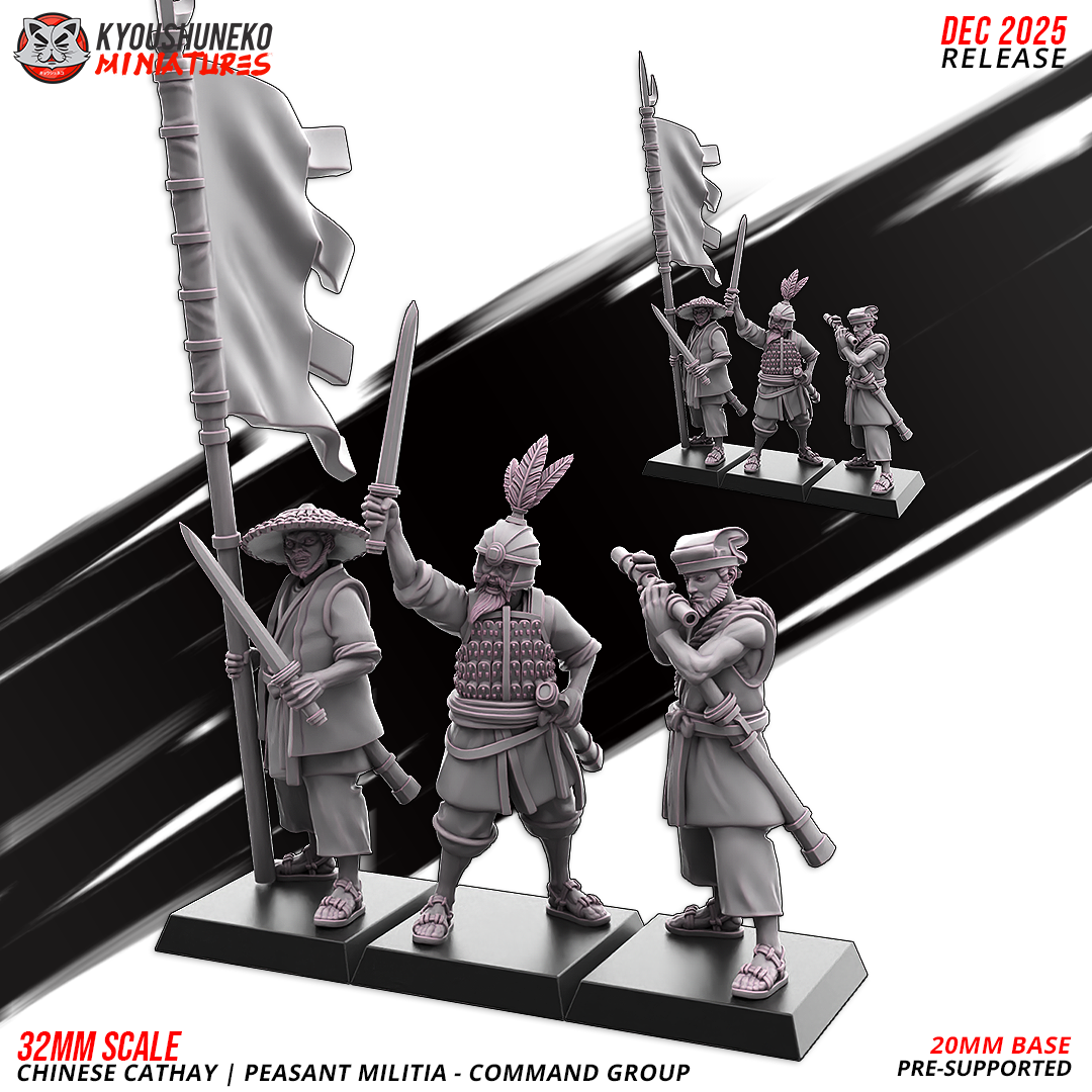 Chinese Cathay Peasant Militia Command Group