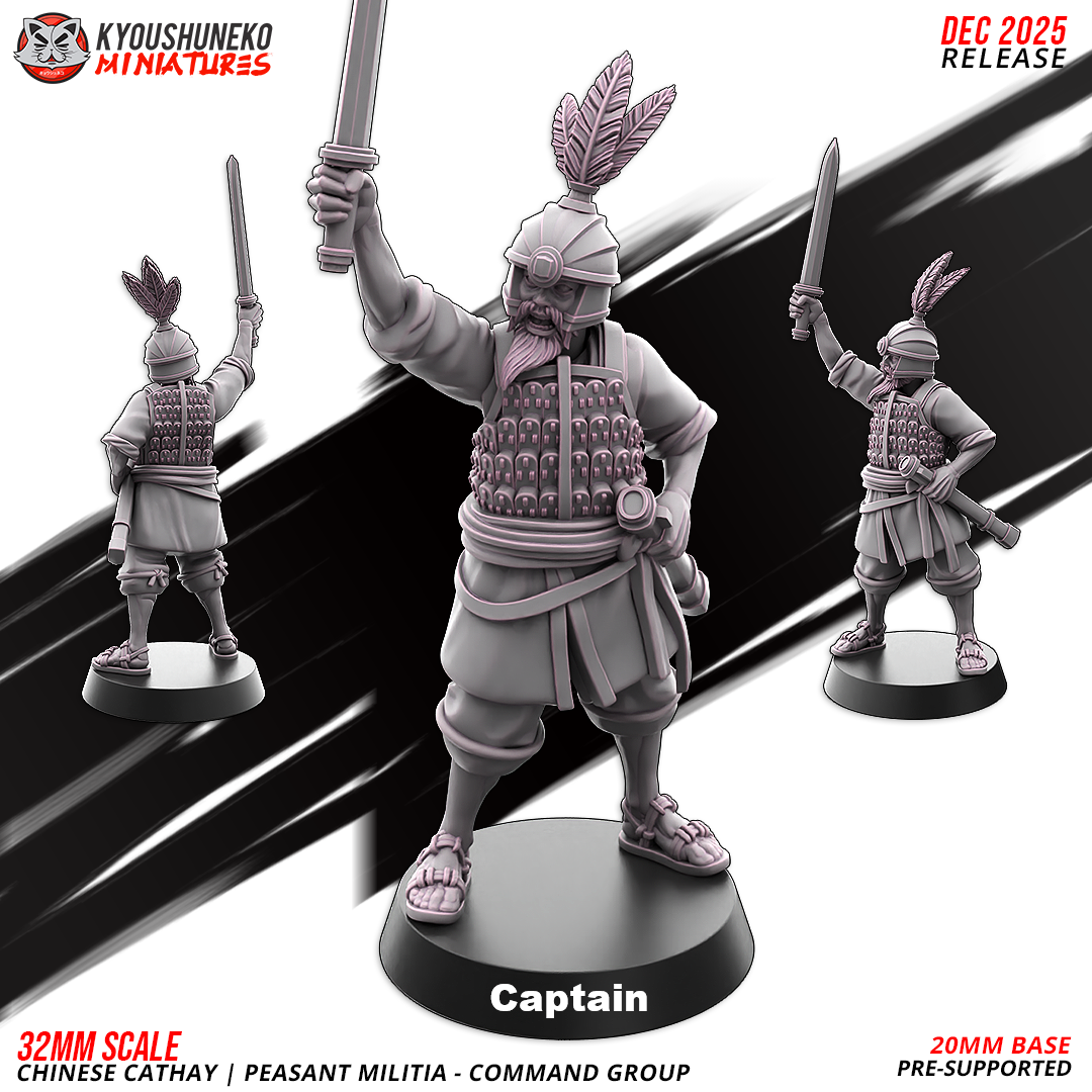 Chinese Cathay Peasant Militia Command Group
